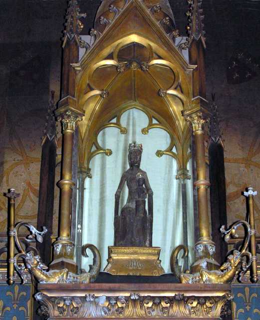 The statue of the Black Virgin at Rocamadour